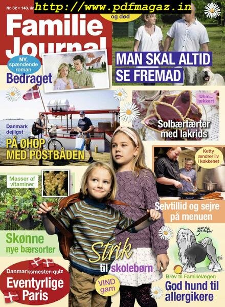 Familie Journal – 05 august 2019 Cover
