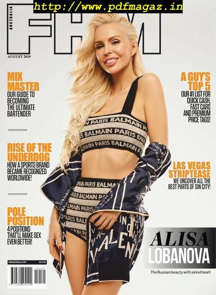 FHM Australia – August 2019 Cover