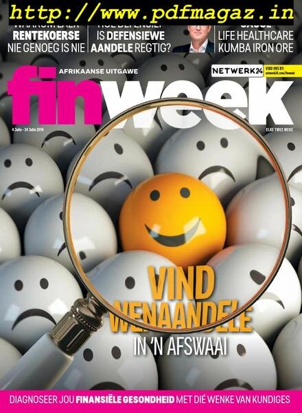 Finweek Afrikaans Edition – Junie 28, 2019 Cover