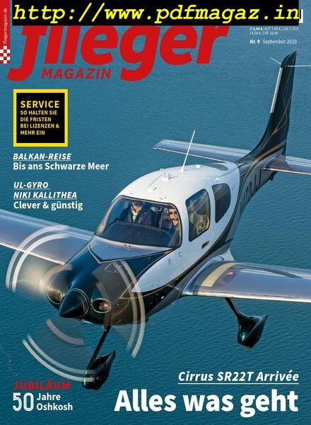 Fliegermagazin – August 2019 Cover