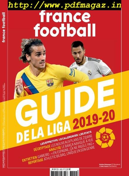 France Football – 20 aout 2019 Cover