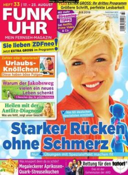 Funk Uhr – 09 August 2019