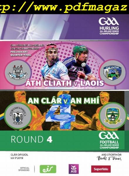 GAA Match Programmes – July 07, 2019 Cover