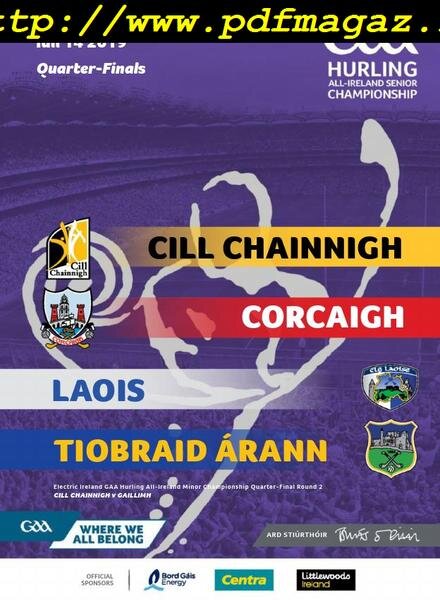 GAA Match Programmes – July 14, 2019 Cover