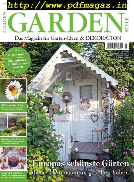 Garden Style – September-November 2019 Cover