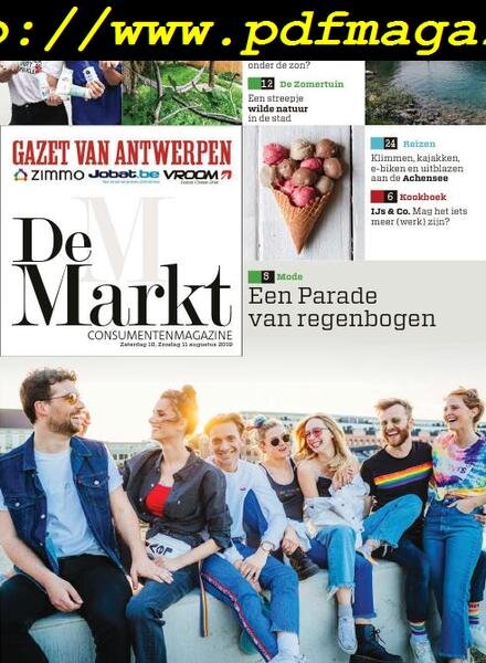 Gazet van Antwerpen De Markt – 10 augustus 2019 Cover