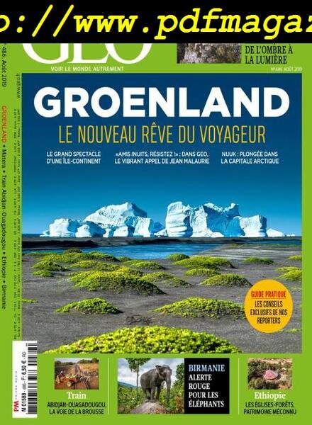 Geo France – Aout 2019 Cover