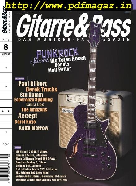 Gitarre & Bass – Juli 2019 Cover