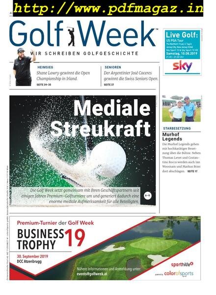 Golf Week – August 2019 Cover