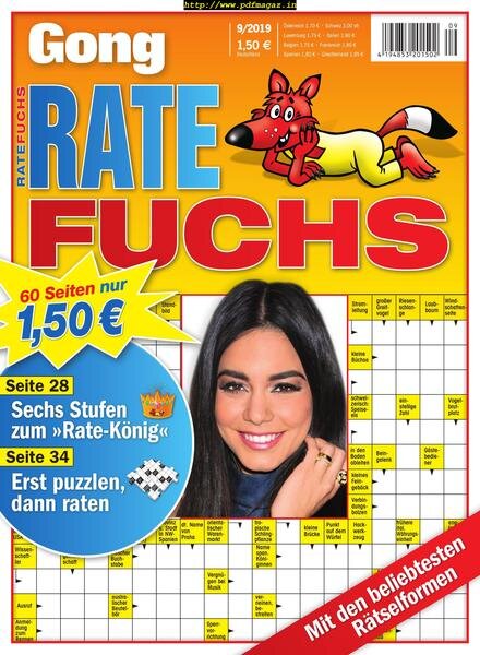 Gong Ratefuchs – September 2019 Cover
