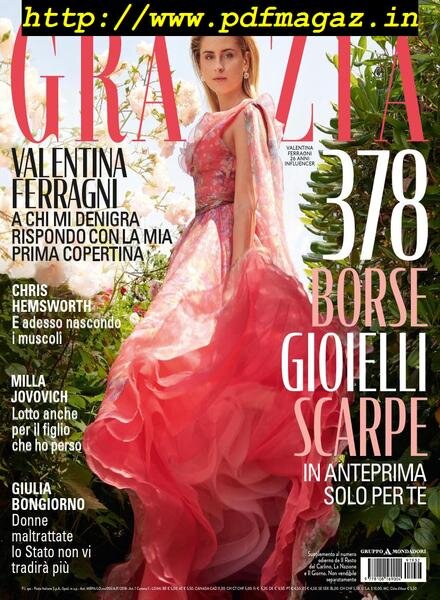 Grazia Italia – 25 Luglio 2019 Cover