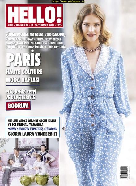 HELLO! – Turkiye – 12 Temmuz 2019 Cover