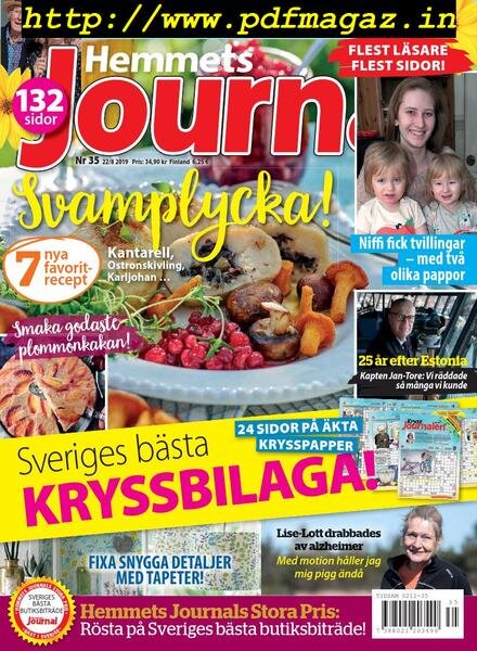 Hemmets Journal – 22 augusti 2019 Cover
