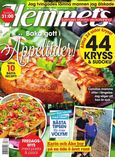 Hemmets Veckotidning – 13 augusti 2019 Cover