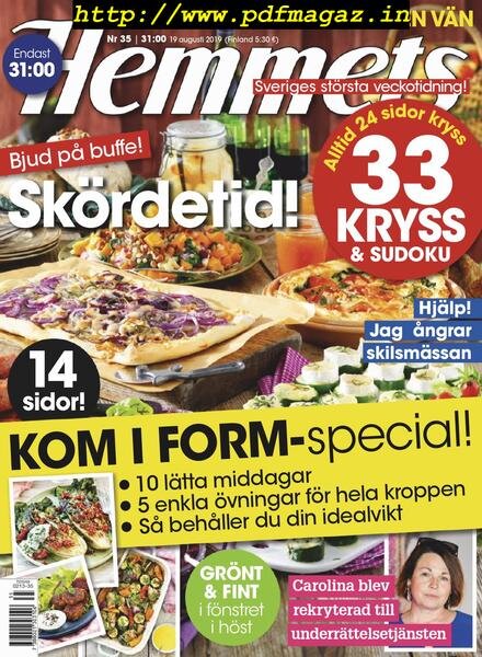 Hemmets Veckotidning – 19 augusti 2019 Cover
