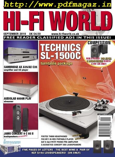 Hi-Fi World – September 2019 Cover