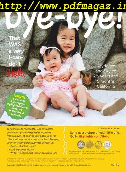 Highlights Hello – September 2019 Cover