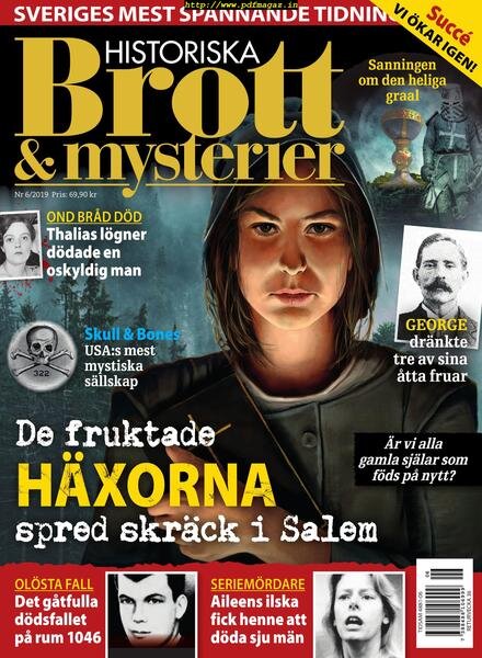 Historiska Brott & Mysterier – 30 juli 2019 Cover