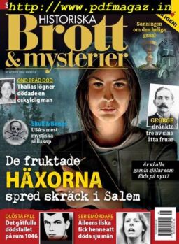 Historiska Brott & Mysterier – juli 2019