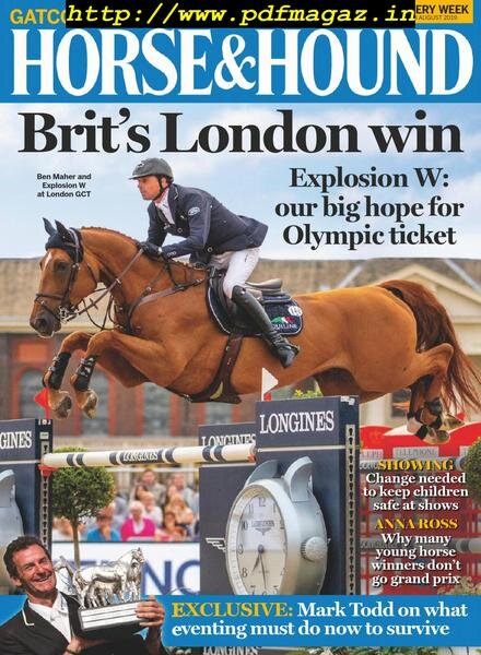 Horse & Hound – 08 August 2019 Cover