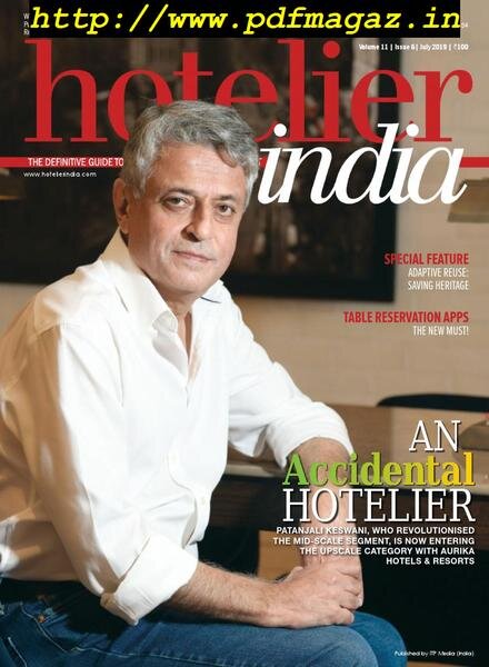Hotelier India – July 2019 Cover