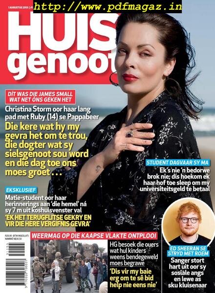 Huisgenoot – 01 Augustus 2019 Cover