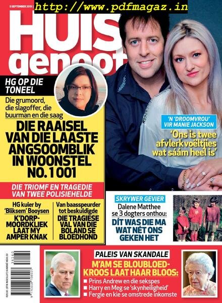 Huisgenoot – 05 September 2019 Cover