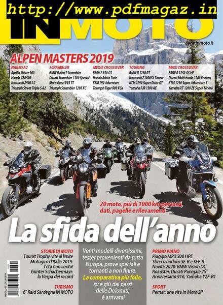In Moto – Agosto 2019 Cover
