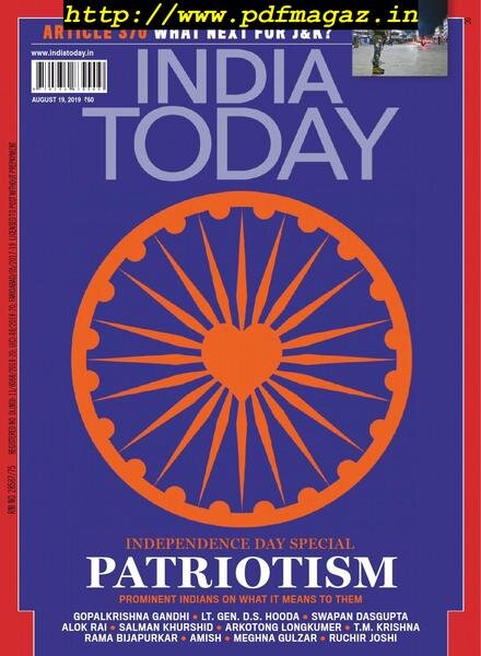 India Today – August 19, 2019 Cover