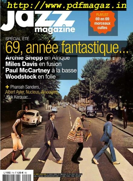 Jazz Magazine – aout 2019 Cover