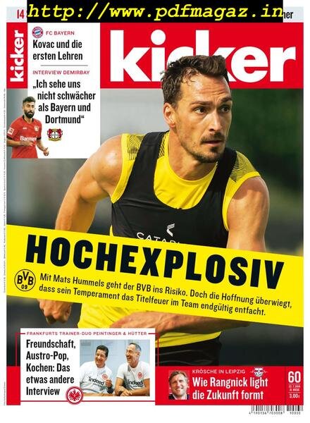 Kicker – 22 Juli 2019 Cover