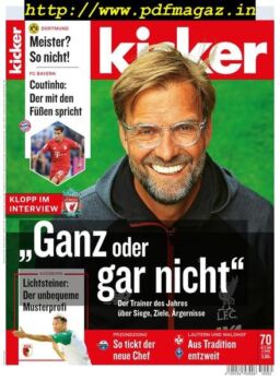 Kicker – 26 August 2019