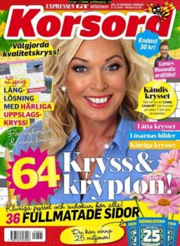 Korsord – 05 augusti 2019