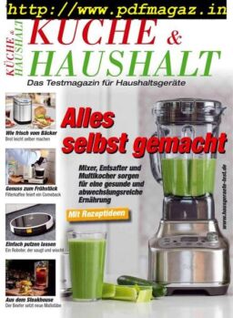 Kuche & Haushalt – August-Oktober 2019