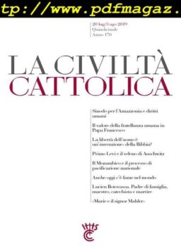 La Civilta Cattolica – 20 Luglio 2019