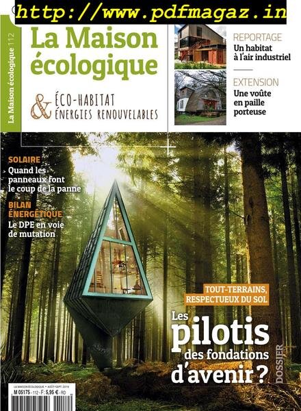 La Maison ecologique – aout-septembre 2019 Cover