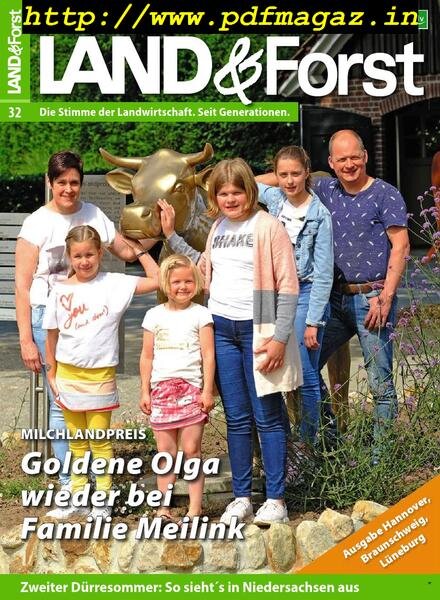 Land & Forst Hannover, Braunschweig, Luneburg – 06 August 2019 Cover