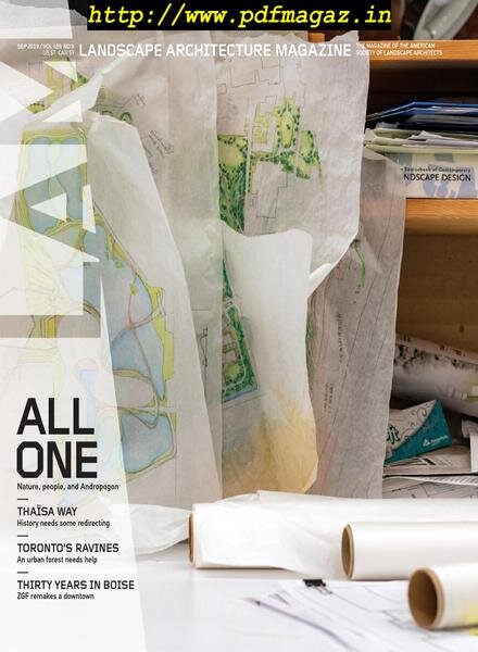 Landscape Architecture Magazine USA – September 2019 Cover