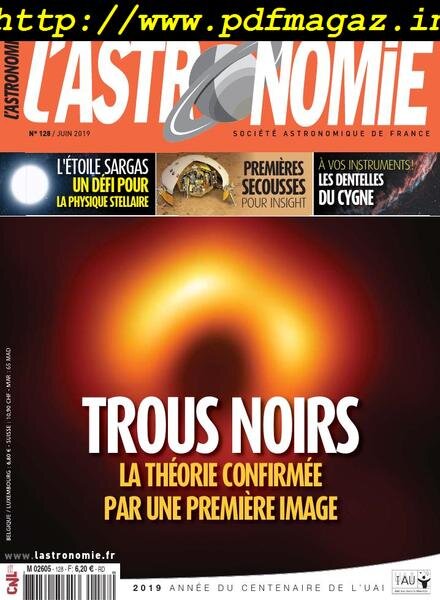 L’Astronomie – juin 2019 Cover