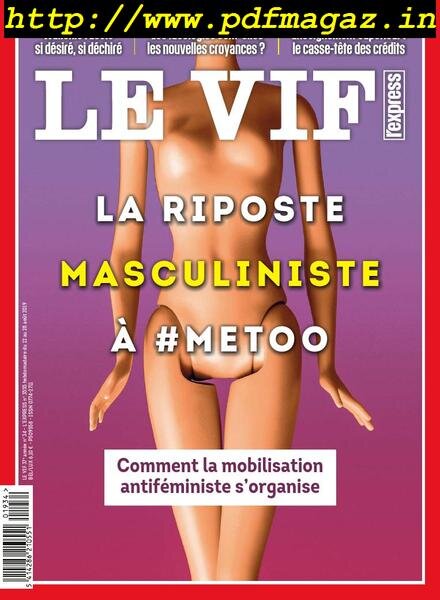Le Vif L’Express – 22 Aout 2019 Cover