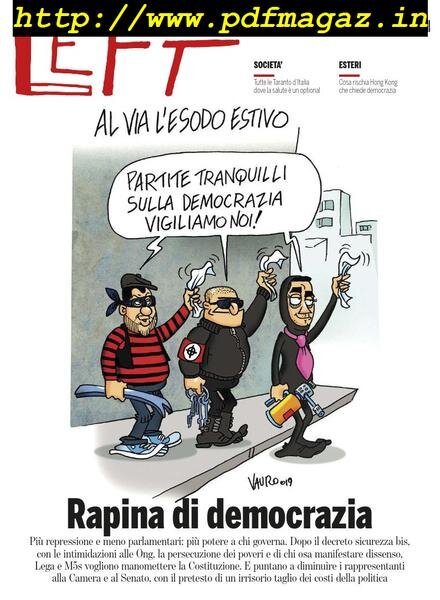 Left – 9 Agosto 2019 Cover