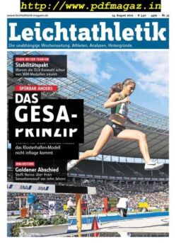 Leichtathletik – 14 August 2019