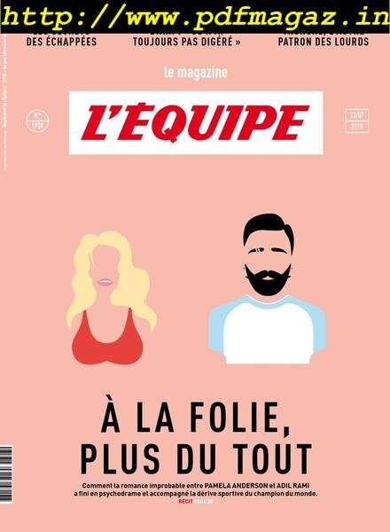 L’Equipe Magazine – 13 Juillet 2019 Cover