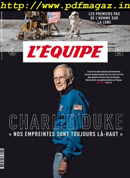 L’Equipe Magazine – 20 Juillet 2019 Cover