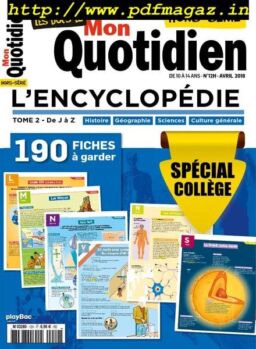 Les Docs de mon Quotidien – avril 2018