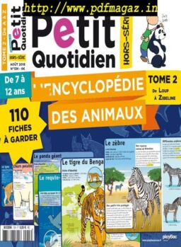 Les Fiches du Petit Quotidien – aout 2018