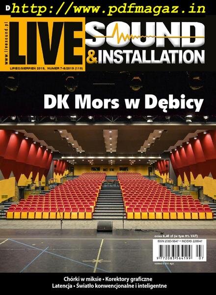 Live Sound & Installation – Lipiec-Sierpien 2019 Cover