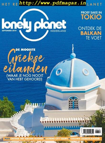 Lonely Planet Traveller Netherlands – september 2019 Cover