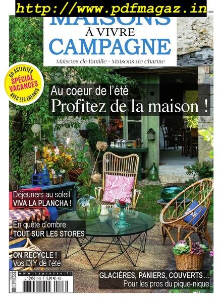 Maisons a Vivre Campagne – aout-septembre 2019 Cover