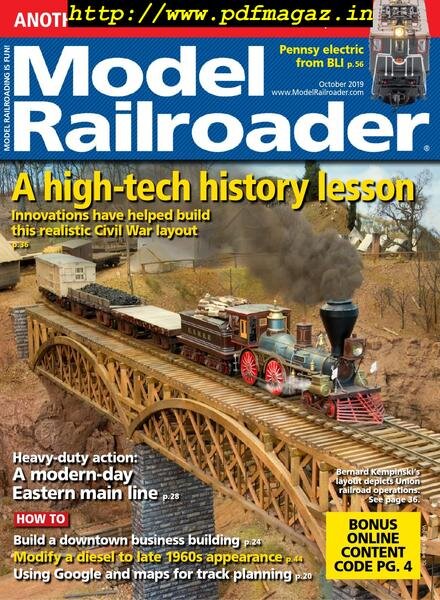Model Railroader – October 2019 Cover